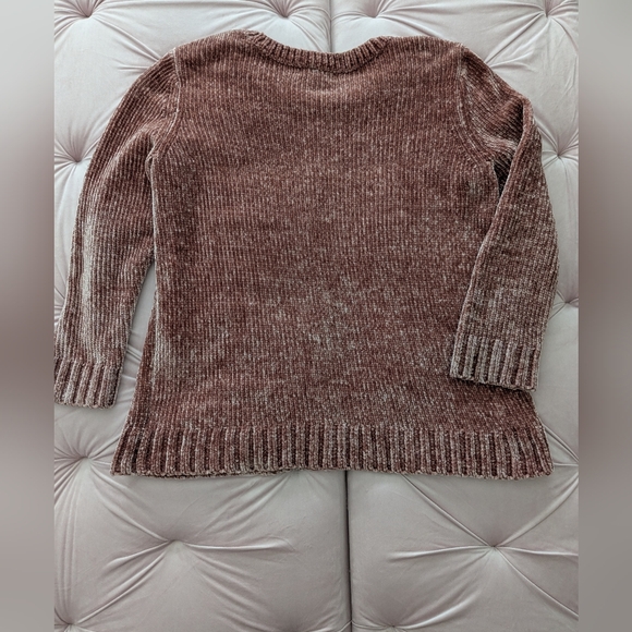 Orvis Pink/Mauve Chenille Sweater Soft Comfortable Warm Cozy - Picture 8 of 8